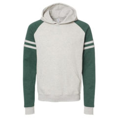 Jerzees Nublend® Varsity Colorblocked Raglan Hooded Sweatshirt - 95658_f_fm