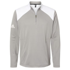 Adidas Textured Mixed Media Quarter-Zip Pullover - 96351_f_fm
