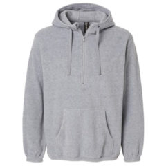 Burnside Polar Fleece Quarter-Zip Scuba Hooded Pullover - 99154_f_fm