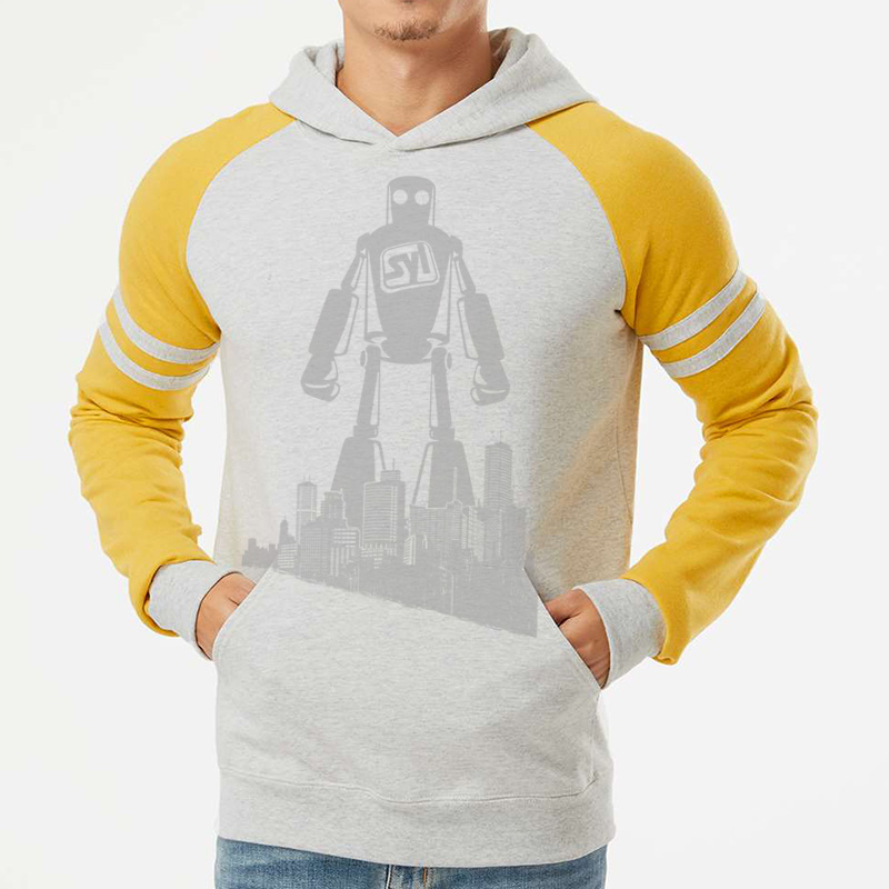 Jerzees Nublend® Varsity Colorblocked Raglan Hooded Sweatshirt - main