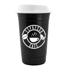 The Traveler Insulated Cup – 16 oz - travelerblackwhite
