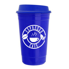 The Traveler Insulated Cup – 16 oz - travelerblue