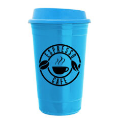 The Traveler Insulated Cup – 16 oz - travelercyan