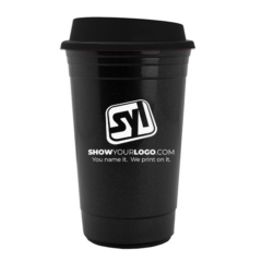 The Traveler Insulated Cup – 16 oz - travelermetallicblackjpg