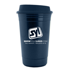 The Traveler Insulated Cup – 16 oz - travelermetallicnavyjpg