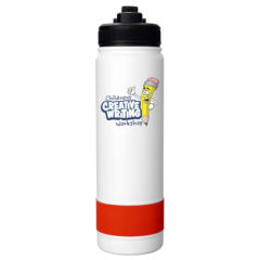 Colorful Pop Up Banded Bottle – 24 oz - CPP_6423_Red_402464