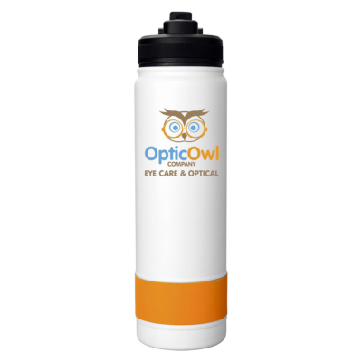 Colorful Pop Up Banded Bottle 8211 24 oz 8211 Orange