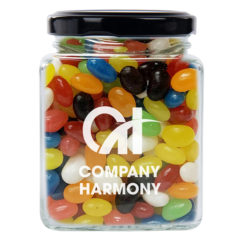 Glass Container with Optional Filler – 10 oz - 2245_jellybeans_Directimprint