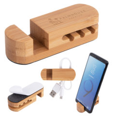 Bamboo Desktop Cable Organizer - 25310_group