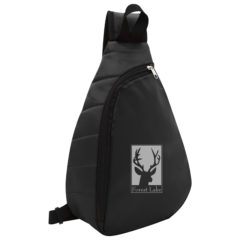 Puffy Sling Backpack - 35003_BLK_Silkscreen