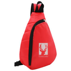 Puffy Sling Backpack - 35003_RED_Silkscreen