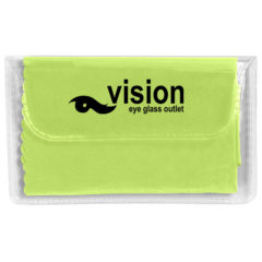 Rubberized Sunglasses with Microfiber Cloth and Pouch - 6242_LIM_Padprint