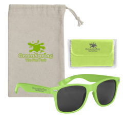 Malibu Sunglasses with Microfiber Cloth and Pouch - 95137_group