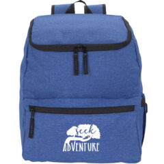 Lunch Break Backpack Cooler – 28 cans - Lunch Break Backpack Cooler_Heathered Blue