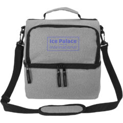 Lunch Break Dual Compartment Lunch Cooler - Lunch Break Dual Compartment Lunch Cooler_Heathered Gray