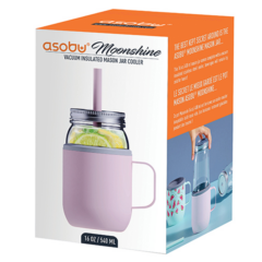 Asobu® Moonshine Mason Jar – 16 oz - Retail Box asobu