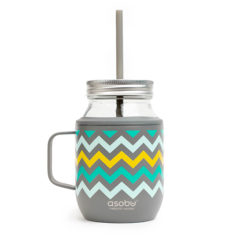 Asobu® Moonshine Mason Jar – 16 oz - mjk16_grey500
