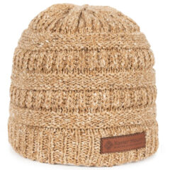Cable Knit Beanie - oc807_heathered-camel-brown_02webp