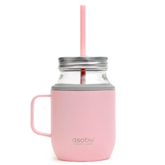 Asobu® Moonshine Mason Jar – 16 oz - pinkasobu