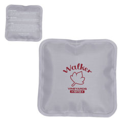 Square Nylon-Covered Hot/Cold Pack - whf-ns22gy