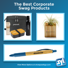 pen air plant and custom logo lunchbox images for Top Ten Corporate Swag Products in 2022