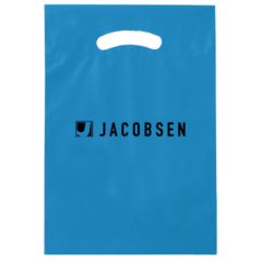 Fold-Over Reinforced Die Cut Bag – 9″ x 13″ x 2″ - Fold-Over Reinforced Die Cut Bag 8211 9x13x2 8211 Blue