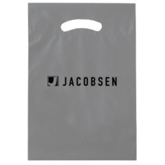 Fold-Over Reinforced Die Cut Bag – 9″ x 13″ x 2″ - Fold-Over Reinforced Die Cut Bag 8211 9x13x2 8211 Grey