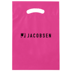Fold-Over Reinforced Die Cut Bag – 9″ x 13″ x 2″ - Fold-Over Reinforced Die Cut Bag 8211 9x13x2 8211 Pink