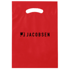 Fold-Over Reinforced Die Cut Bag – 9″ x 13″ x 2″ - Fold-Over Reinforced Die Cut Bag 8211 9x13x2 8211 Red