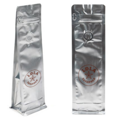 Coffee Bag – 8 oz - coffeebag8ozsilver