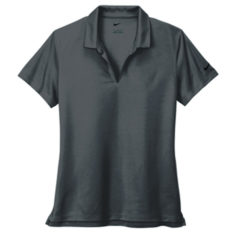 Nike Ladies Dri-FIT Micro Pique 2.0 Polo - 14173-Anthracite-5-NKDC1991AnthraciteFlatFront2-337W