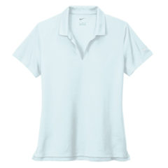 Nike Ladies Dri-FIT Micro Pique 2.0 Polo - 14173-BlueTint-5-NKDC1991BlueTintFlatFront2-337W