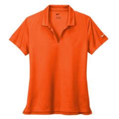 Nike Ladies Dri-FIT Micro Pique 2.0 Polo - 14173-BrillOrng-5-NKDC1991BrillOrngFlatFront2-337W