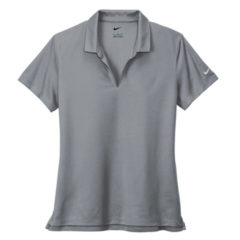 Nike Ladies Dri-FIT Micro Pique 2.0 Polo - 14173-CoolGrey-5-NKDC1991CoolGreyFlatFront2-337W