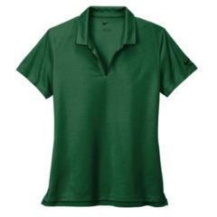 Nike Ladies Dri-FIT Micro Pique 2.0 Polo - 14173-GorgeGreen-5-NKDC1991GorgeGreenFlatFront2-337W