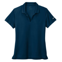 Nike Ladies Dri-FIT Micro Pique 2.0 Polo - 14173-Navy-5-NKDC1991NavyFlatFront2-337W