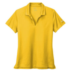 Nike Ladies Dri-FIT Micro Pique 2.0 Polo - 14173-VarMaize-5-NKDC1991VarMaizeFlatFront2-337W