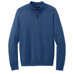 MERCER + METTLE™ 1/4-Zip Sweater - 22986-InsBlue-5-MM3020InsBlueFlatFront-337W