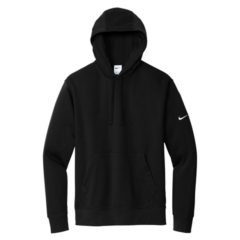 Nike Club Fleece Sleeve Swoosh Pullover Hoodie - 23273-Black-5-NKDR1499BlackFlatFront-337W
