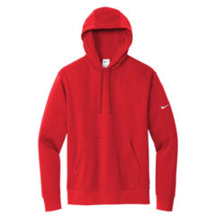 Nike Club Fleece Sleeve Swoosh Pullover Hoodie - 23273-UniRed-5-NKDR1499UniRedFlatFront-337W