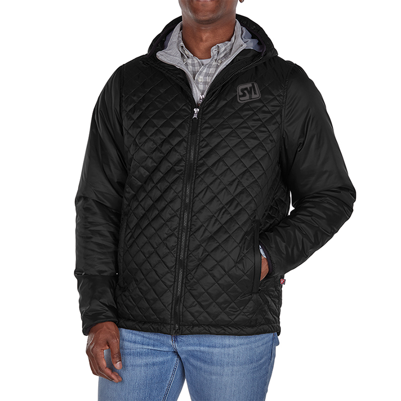 Men's Lithium Quilted Hooded Jacket Show Your Logo