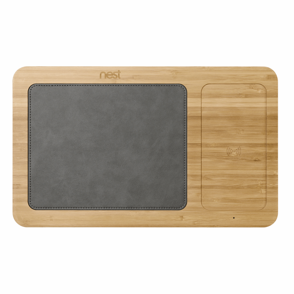 Auden Bamboo Wireless Charging Mouse Pad - Auden Bamboo Wireless Charging Mouse Pad 8211 Bamboo