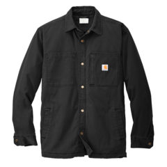 Carhartt® Rugged Flex® Fleece-Lined Shirt Jac - CT105532_black_flat_front