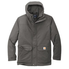 Carhartt® Super Dux™ Insulated Hooded Coat - CT105533_gravel_flat_front