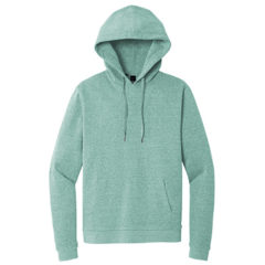 District® Perfect Tri® Fleece Pullover Hoodie - DT1300_heatheredeucalyptusblue_flat_front