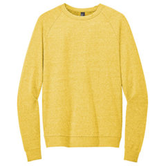 District® Perfect Tri® Fleece Crewneck Sweatshirt - DT1304_ochreyellowheather_flat_front