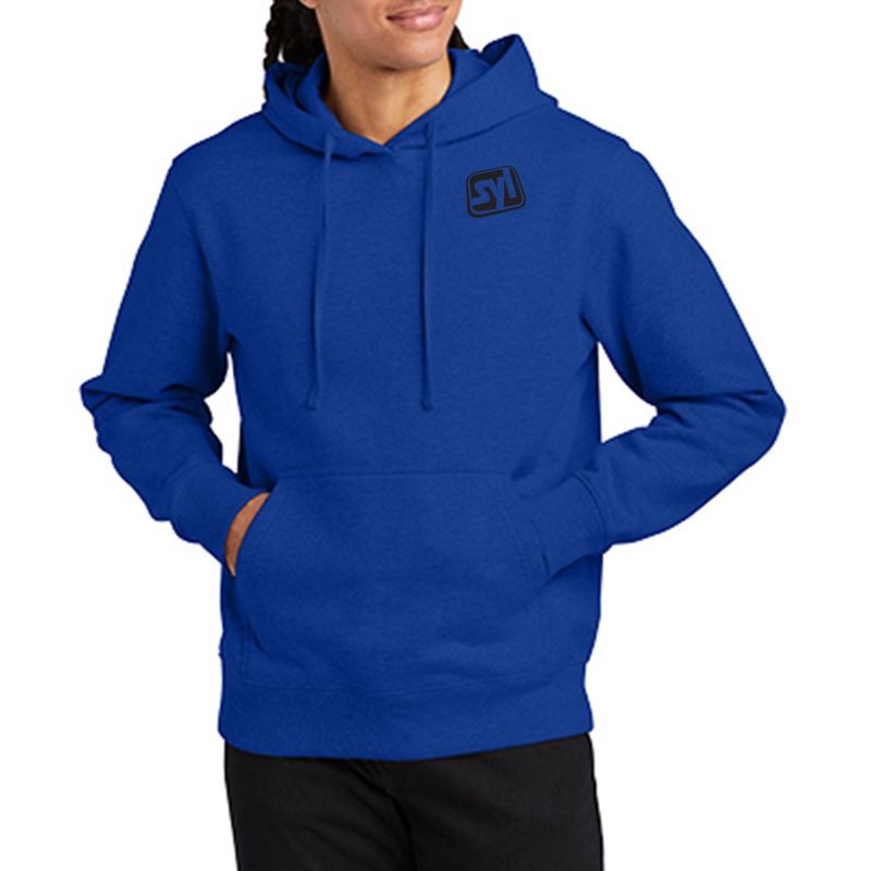 District® V.I.T.™ Heavyweight Fleece Hoodie - DT6600_deeproyal_model_front