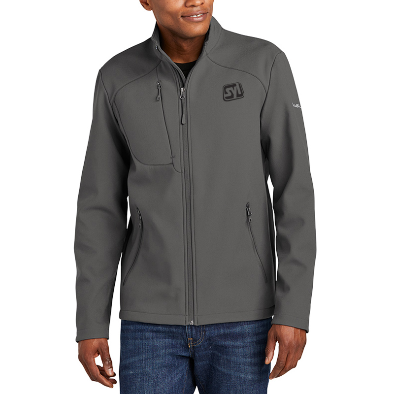 Eddie Bauer® Stretch Soft Shell Jacket - EB544_irongate_model_front