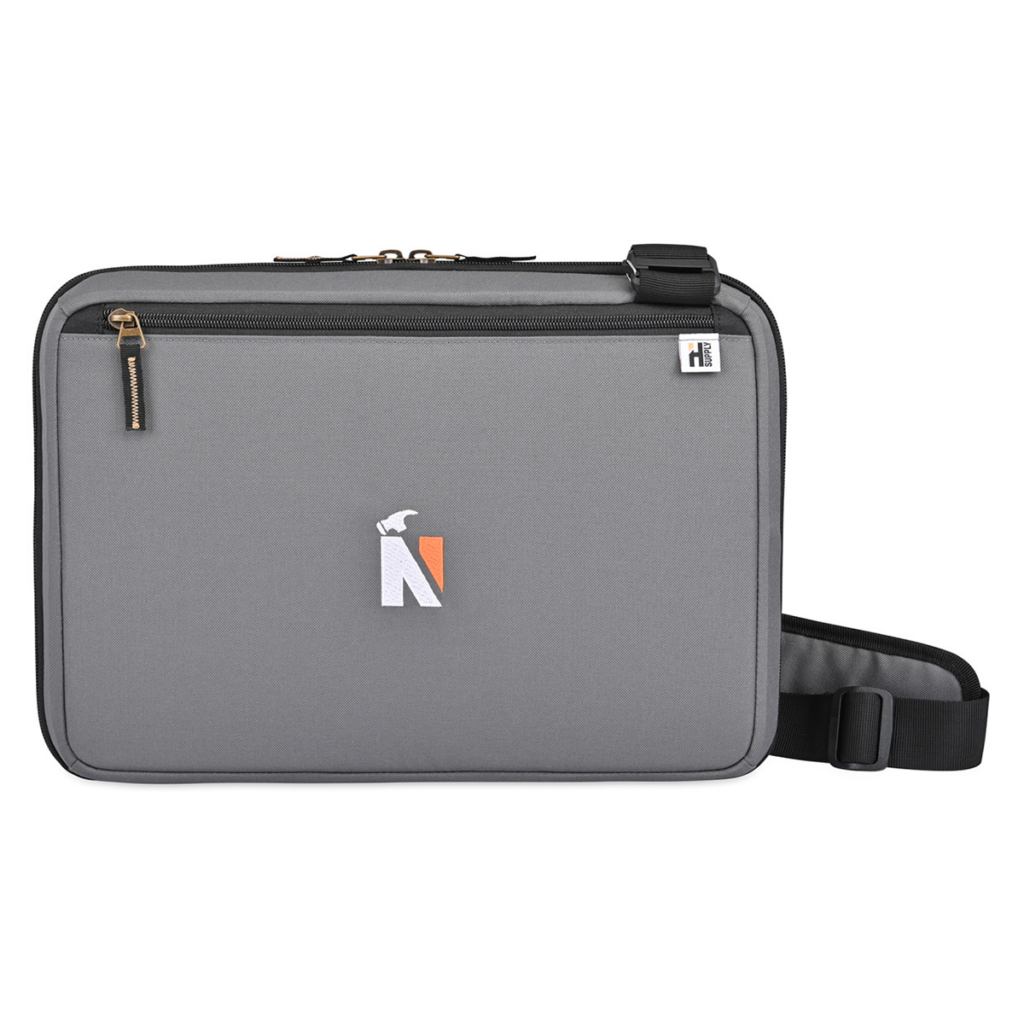 Heritage Supply™ Pro Crossbody Padfolio & Construction Pen Set - Heritage Supply Pro Padfolio 038 Construction Pen Set 8211 Dark Grey