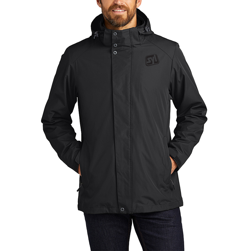 Port Authority® All-Weather 3-in-1 Jacket - J123_black_front_model